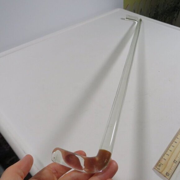 Glass Towel Rod 25" Vintage (wall connection not included) Authentic Vintage - Picture 1 of 4